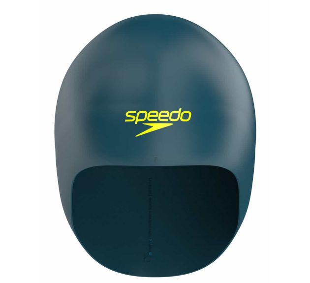 Стартова 3D шапочка Speedo Fastskin Swimming Cap - Dark Teal/Hyper Yellow (Розмір: M, L)