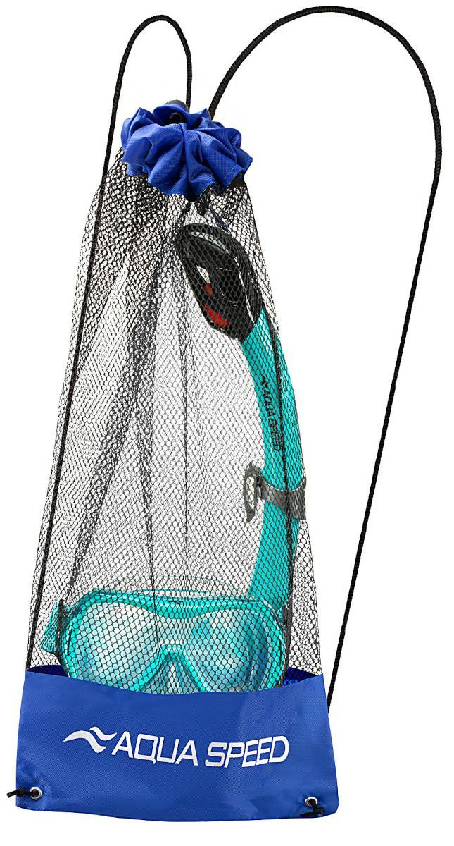 Набір для снорклінгу Aqua Speed ALIZE FS + SAMOS - Turquoise (маска + трубка) - Зображення 6