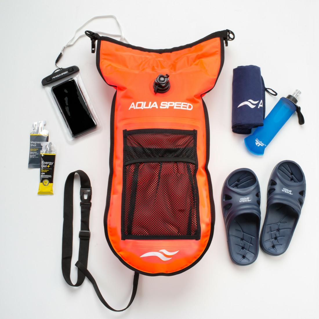 Буй для плавання Aqua Speed Open Water Swim Buoy + Pocket 17 л - Orange - Зображення 7