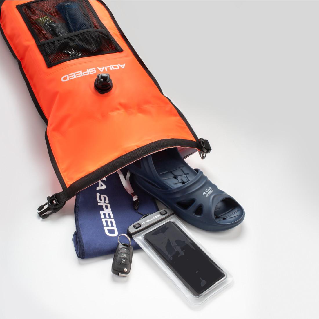 Буй для плавання Aqua Speed Open Water Swim Buoy + Pocket 17 л - Orange - Зображення 6