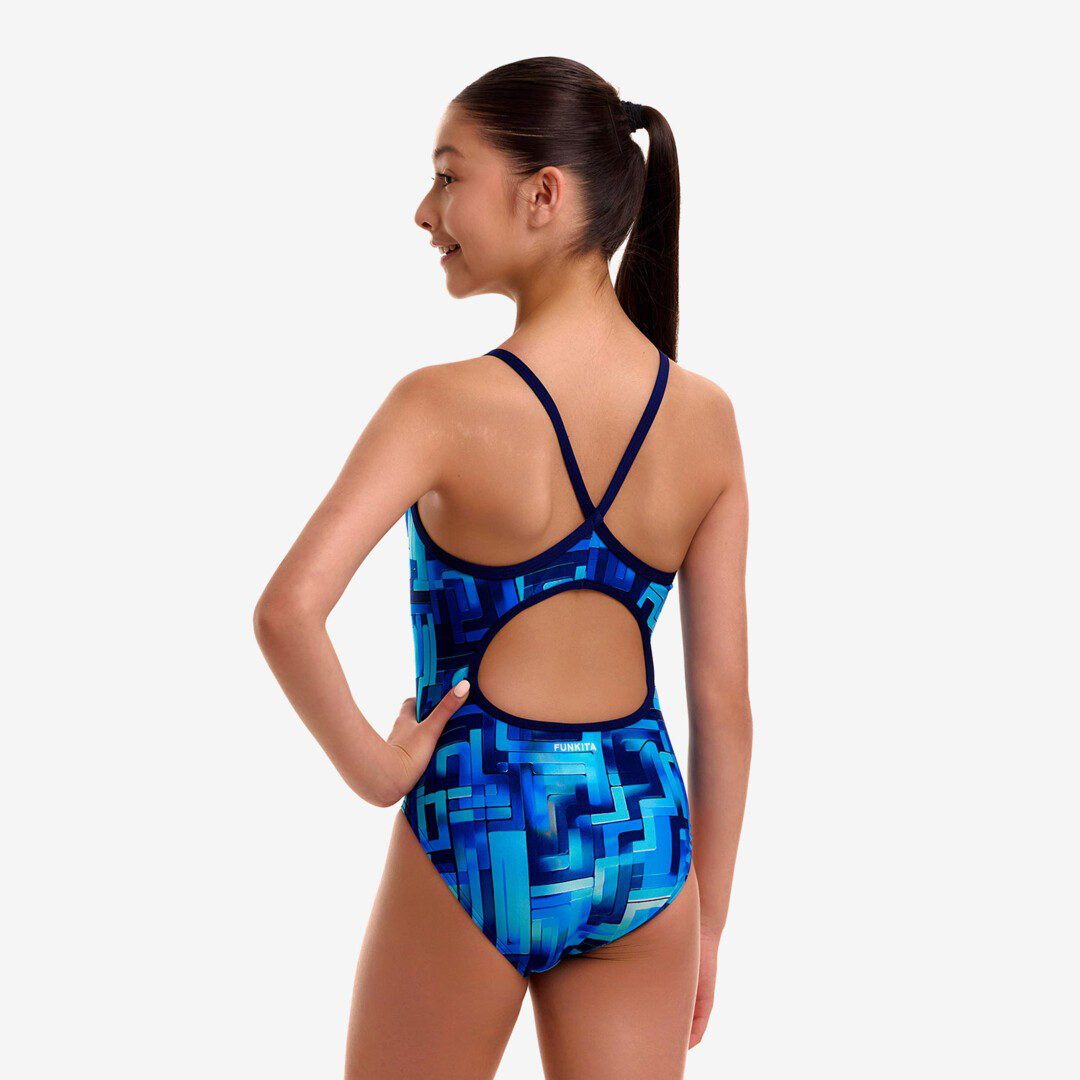 Дитячий купальник Funkita Girl's Diamond Back One Piece - You Blued (Розмір: AUS 12) - Зображення 2