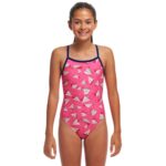 Купальник Funkita Girl's Single Strap One Piece - Paper Pink (Розмір: 10, 12, 14)
