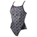 Купальник Arena Crazy Pop Skulls Superfly Back One Piece - Black Multi (Розмір: USA 26)