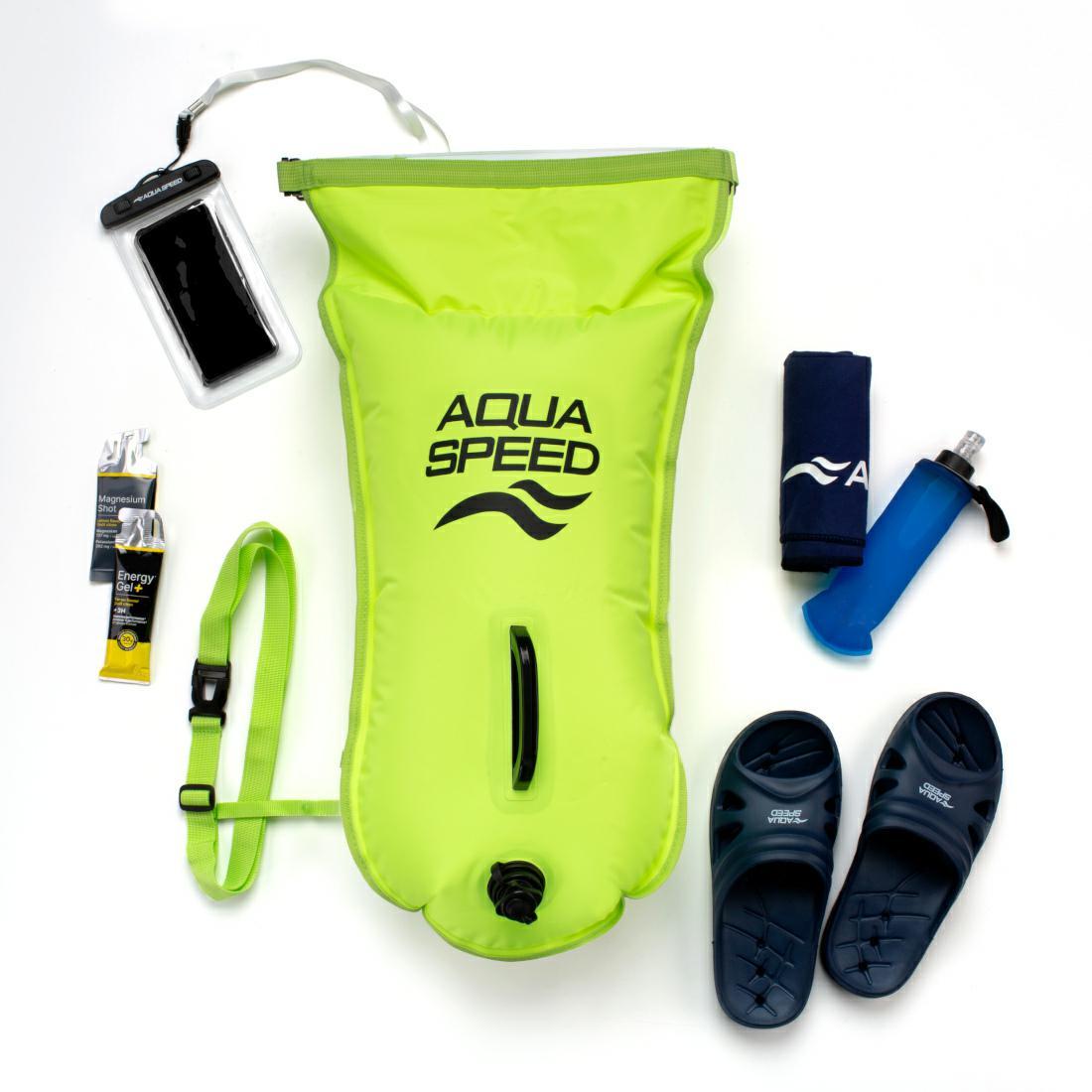 Буй для плавання Aqua Speed Open Water Swim Buoy 37×72 см - Green - Зображення 4