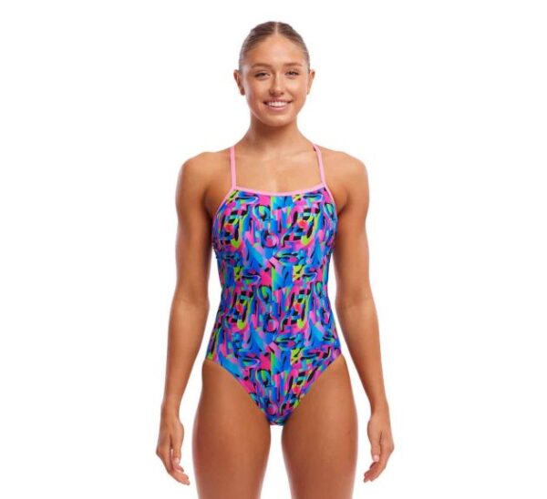 Купальник Funkita Ladies Single Strap One Piece - Funk & Blues Розмір: 8, 10, 12 БЕЗКОШТОВНА ДОСТАВКА - Зображення 4