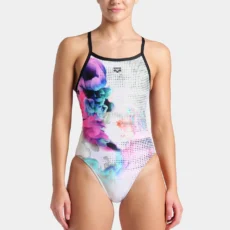 Купальник Arena Airbrush Swimsuit Challenge Back - Black White Multi (Розмір: USA 26, 28, 30, 32)