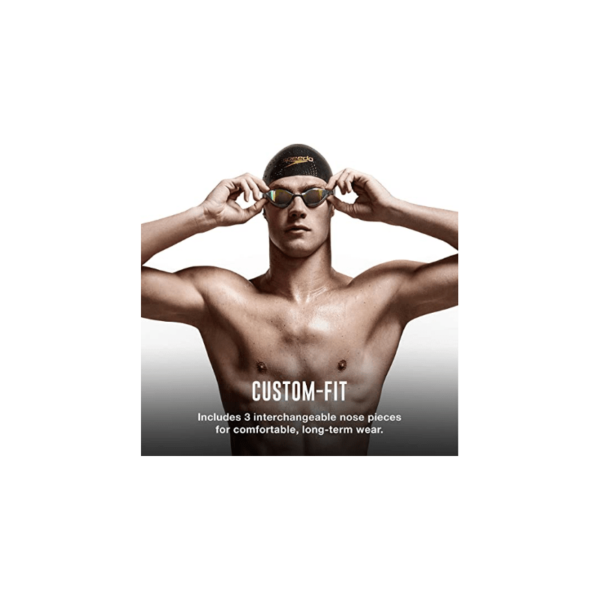 Окуляри Speedo Fastskin Pure Focus Mirror BLK / RED - Зображення 9