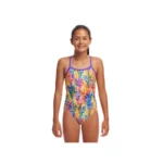 Купальник Funkita Girl's Twisted One Piece - Strike A Posy (Розмір: 8, 10, 14)