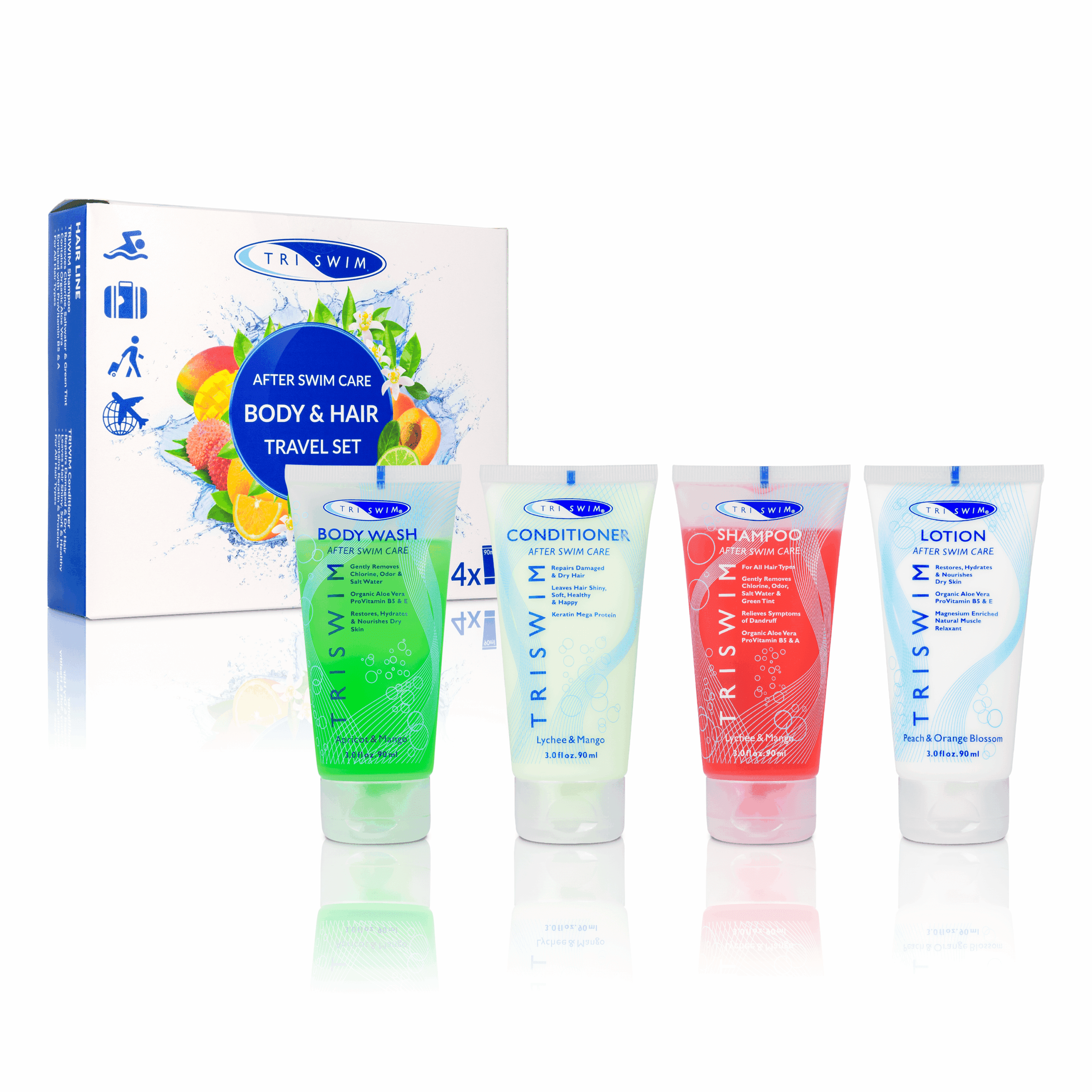 Косметичний набір для плавців Triswim Travel Set - 4x90ml