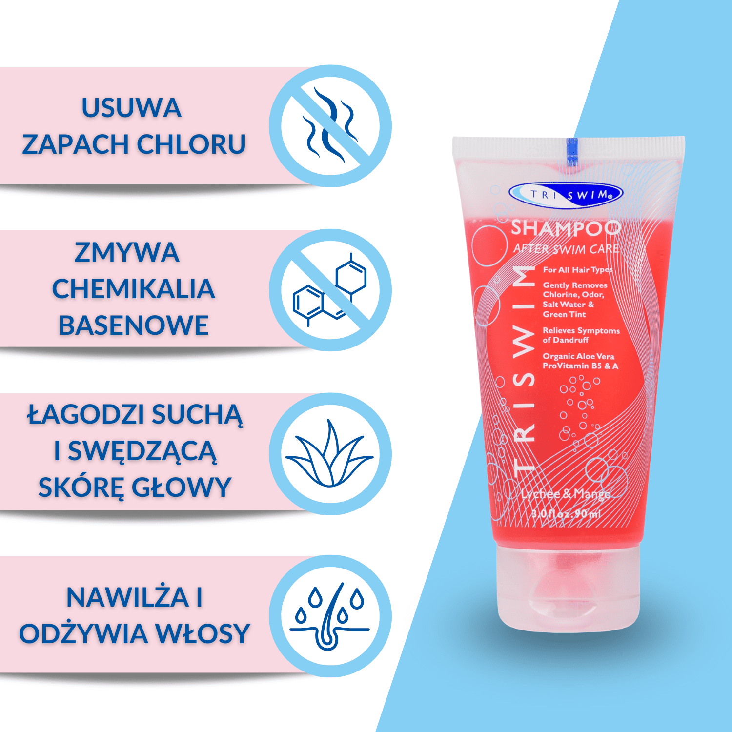 Triswim Shampoo - Lychee Mango
