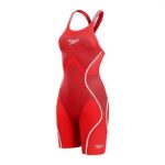 Стартовий гідрокостюм Speedo Fastskin LZR Pure Intent 2.0 Openback Kneeskin - Red/White (Розмір: 24)