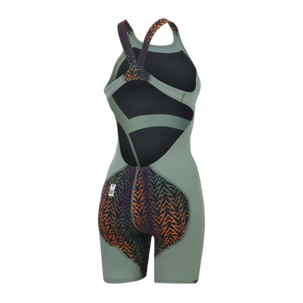 Cтартовий купальник Speedo Fastskin LZR Ignite Openback Kneeskin - Country Green / Black / Nectarine Розмір 20, 22, 24, - Зображення 2