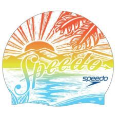 Шапочка Speedo Printed Silicone Swimming Cap - Volcanic Orange Speedo Sunset