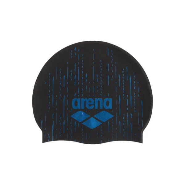 Силіконова шапочка для плавання Arena SHINE CAP BLACK-BLUE - Зображення 2