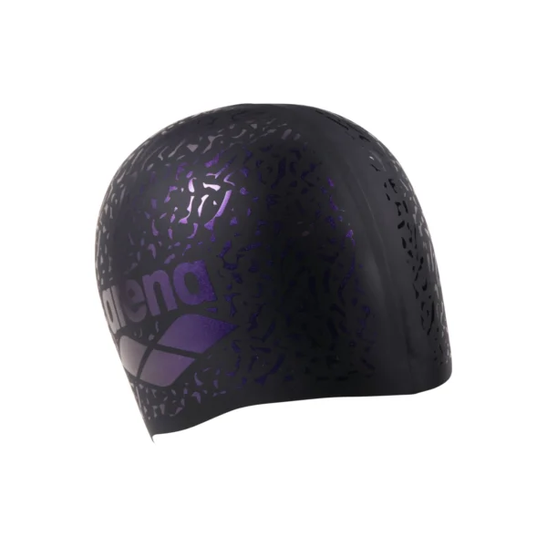 Силіконова шапочка для плавання Arena SHINE CAP BLACK-PLUM - Зображення 4