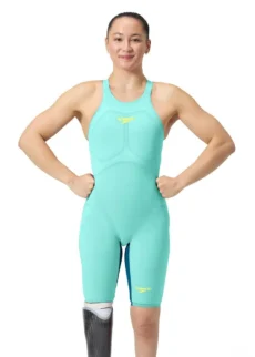 Cтартовий купальник Speedo Fastskin LZR Pure Valor 2.0 Openback Kneeskin - Light Blue Розмір 24