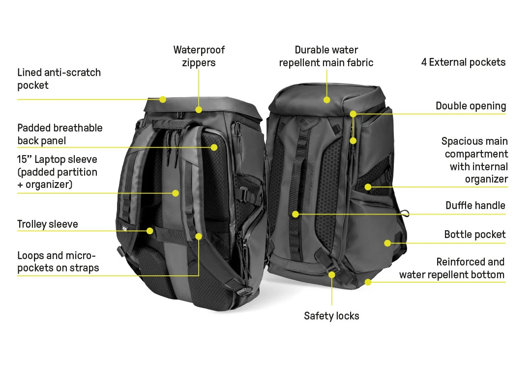 Рюкзак Arena Ulixes Backpack - Black 010238/100 - Зображення 7