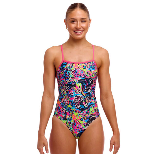 Купальник Funkita Ladies Single Strap One Piece - Lolly Leopard ( Розмір: 8, 10, 12, 14 ) Безкоштовна доставка