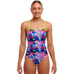 Купальник Funkita Ladies Single Strap One Piece - Wet Wave (Розмір: 8,10,12,14)