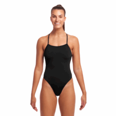 Купальник Funkita Ladies Twisted One Piece - Still Black ( Розмір: 8, 10, 12 ) Безкоштовна доставка