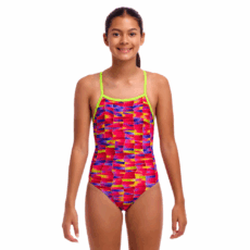 Купальник Funkita Girl's Tie Me Tight One Piece - Wriggle Walls (Розмір: 10, 12 ) Безкоштовна доставка