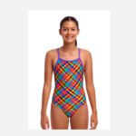 Купальник Funkita Girl's Tie Me Tight One Piece - Bread Basket (Розмір: 10, 12, 14)