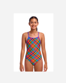 Купальник Funkita Girl's Tie Me Tight One Piece - Bread Basket (Розмір: 10, 12, 14) Безкоштовна доставка