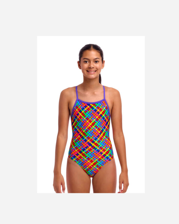 Купальник Funkita Girl's Tie Me Tight One Piece - Bread Basket (Розмір: 10, 12, 14) Безкоштовна доставка