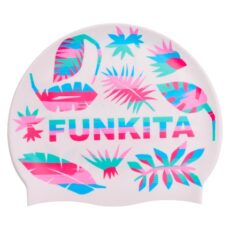 Силіконова шапочка для плавання Funkita Silicone Swimming Cap - Lost Leaf