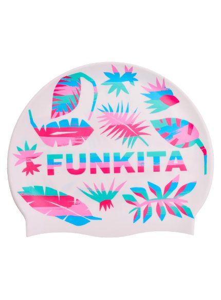 Силіконова шапочка для плавання Funkita Silicone Swimming Cap - Lost Leaf