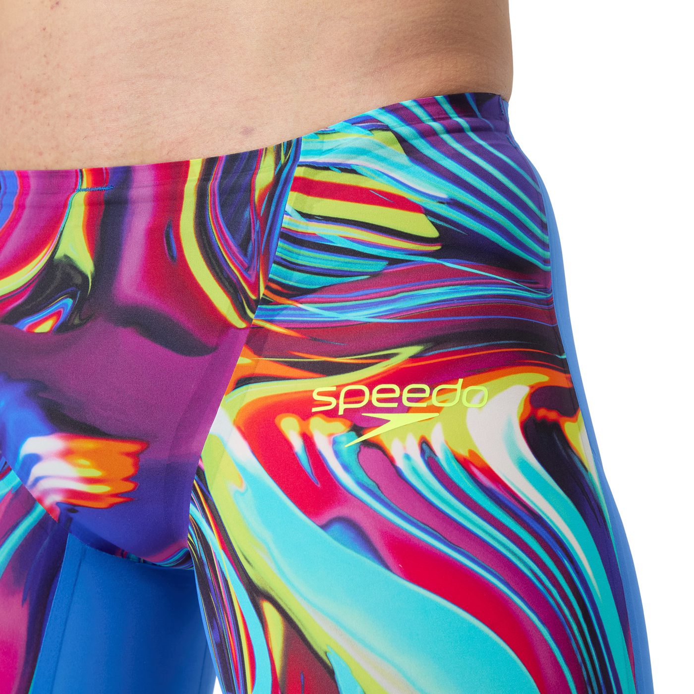 Стартові гідрошорти Speedo Fastskin LZR Pure Valor 2.0 Jammer - molten blur/cobalt pop print (Розмір: 22, 23, 24) - Зображення 6