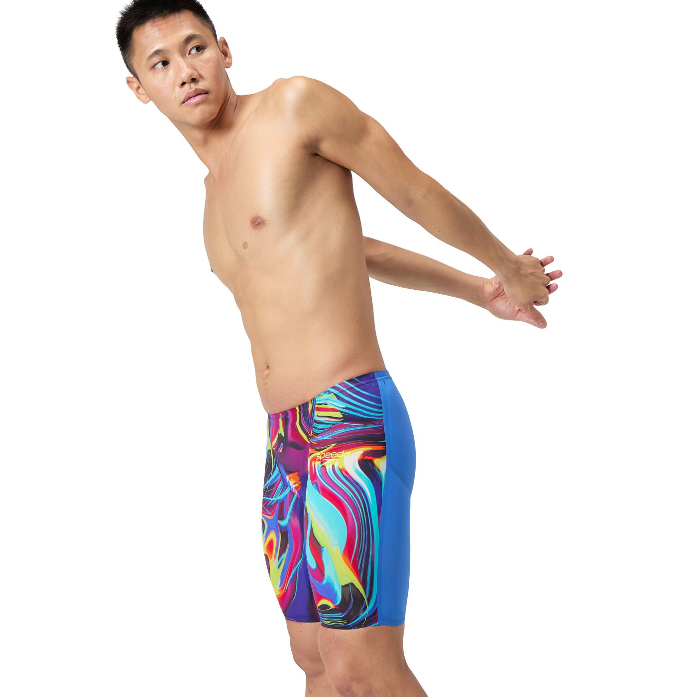 Стартові гідрошорти Speedo Fastskin LZR Pure Valor 2.0 Jammer - molten blur/cobalt pop print (Розмір: 22, 23, 24) - Зображення 3