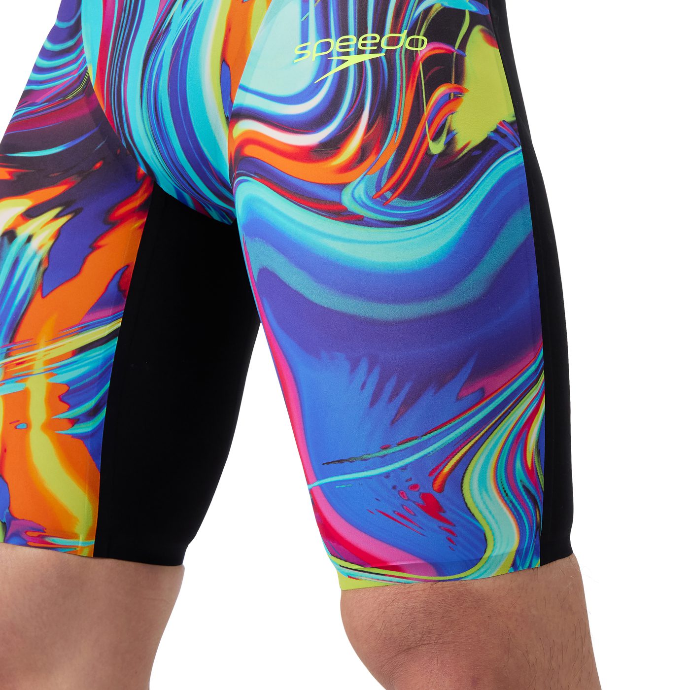 Стартові гідрошорти Speedo Fastskin LZR Pure Valor 2.0 Jammer - molten black/molten blu (Розмір: 24, 25) - Зображення 5