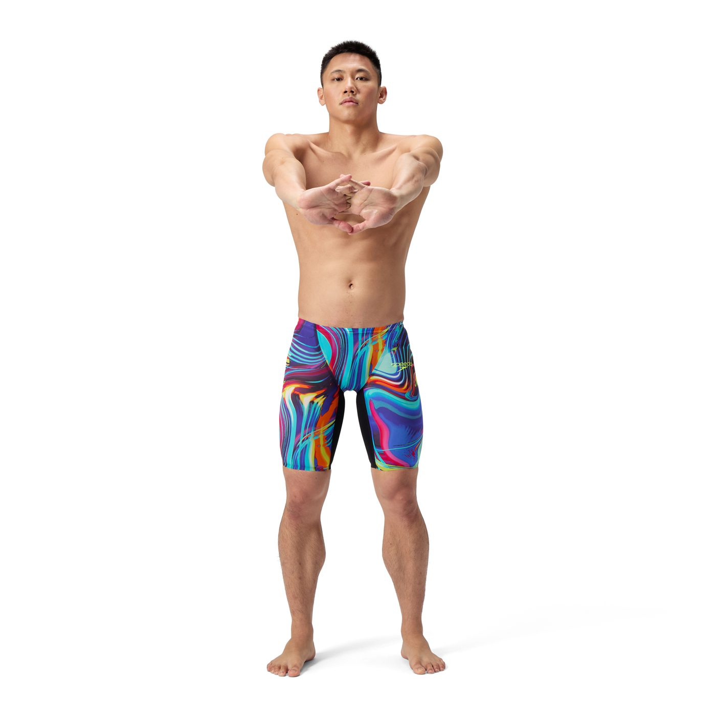 Стартові гідрошорти Speedo Fastskin LZR Pure Valor 2.0 Jammer - molten blur/cobalt pop print (Розмір: 22, 23, 24) - Зображення 2