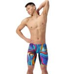 Стартові гідрошорти Speedo Fastskin LZR Pure Valor 2.0 Jammer - molten black/molten blu (Розмір: 24, 25)