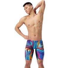 Стартові гідрошорти Speedo Fastskin LZR Pure Valor 2.0 Jammer - molten black/molten blu (Розмір: 24, 25)
