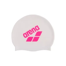 Шапочка для плавання Arena Big Logo Cap - White Shocking Pink