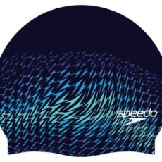 Шапочка для плавання Speedo Printed Silicone Swimming Cap - Peacoat Flowing Boom