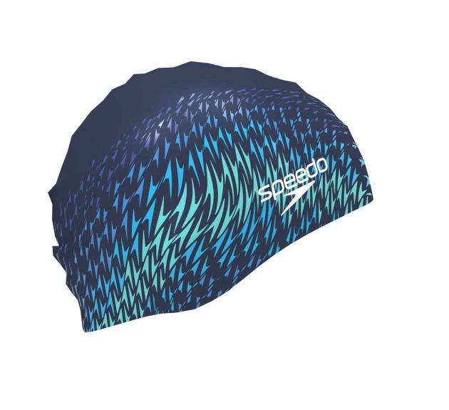 Шапочка для плавання Speedo Printed Silicone Swimming Cap - Peacoat Flowing Boom - Зображення 2