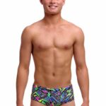 Плавки Funky Trunks Boy's Sidewinder Trunks - Bits Of Peace (Розмір: USA 24, 26, 28)