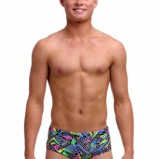 Плавки Funky Trunks Boy's Sidewinder Trunks - Bits Of Peace (Розмір: USA 24, 26, 28)