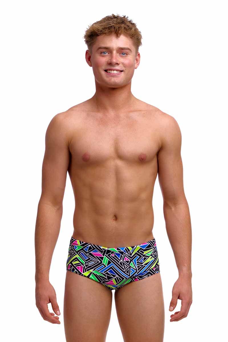 Плавки Funky Trunks Boy's Sidewinder Trunks - Bits Of Peace (Розмір: USA 24, 26, 28)