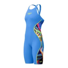 Стартовий гідрокостюм Speedo Fastskin LZR Pure Intent 2.0 Openback Kneeskin - Blue Yellow Red (Розмір: 23, 24, 25)