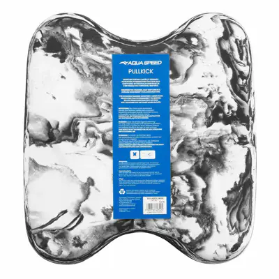 Дошка для плавання, колобашка Aqua Speed Pullkick Swirl - Black White - Зображення 3